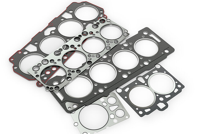 Flat gaskets - Rubber workpieces for sealing liquids, usually oil