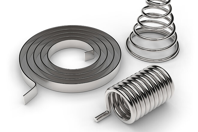Springs - Metallic workpieces that can be elastically deformed, e.g. coil springs