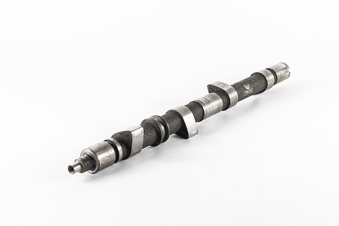 Camshafts - Shaft with cams for converting a rotary motion into a short longitudinal movement